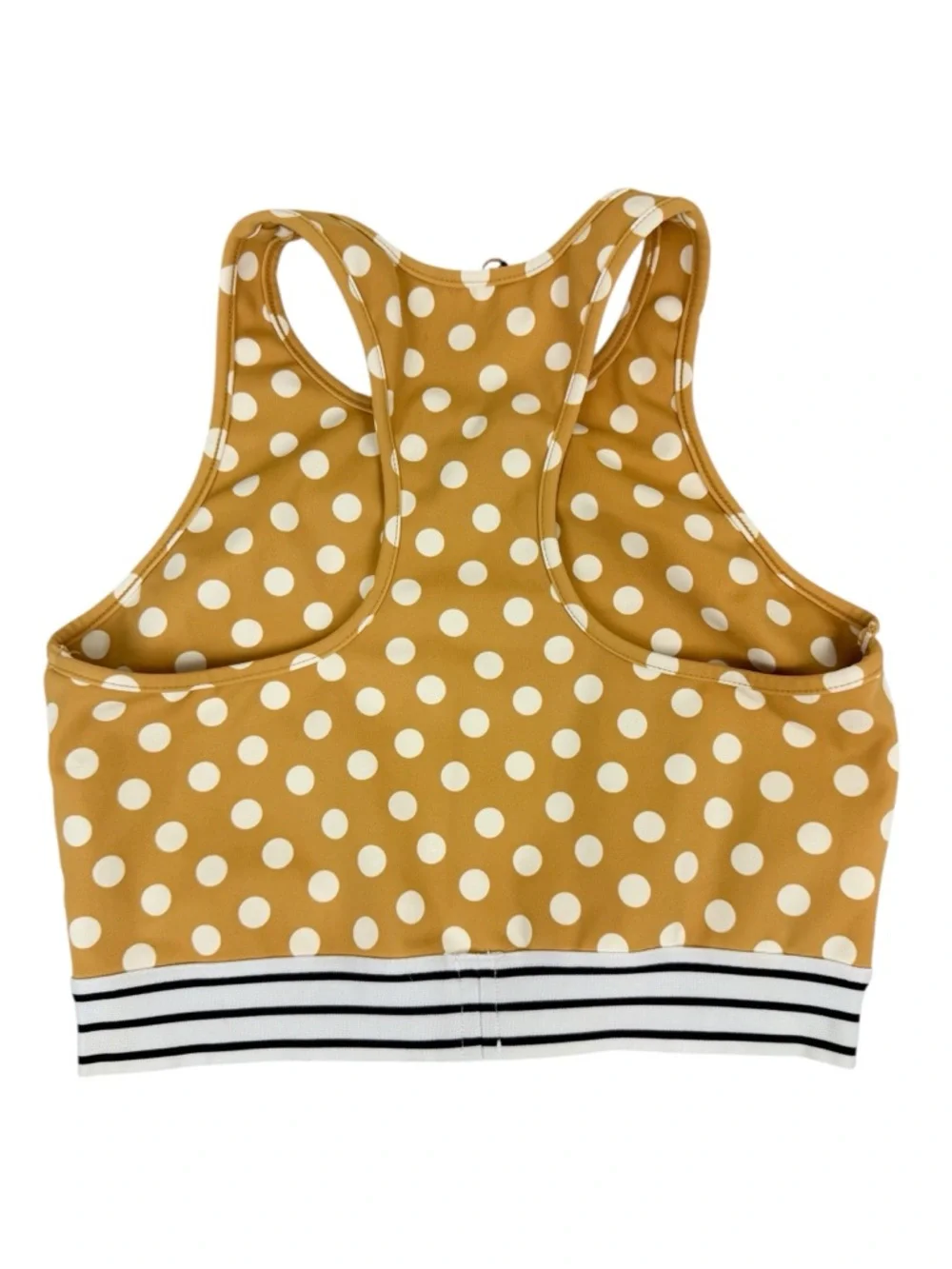 Same Los Angeles Sport Yellow Polka Dot Leggings Sports Bra Set Size Small/ Med